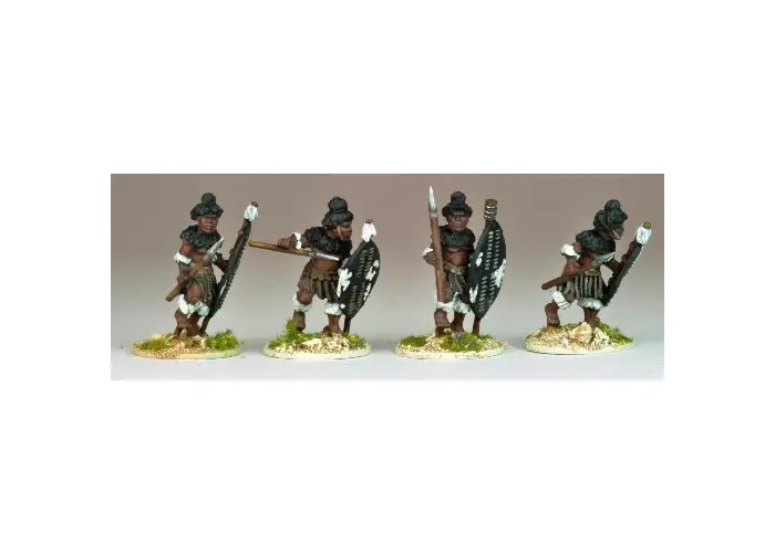 Matabele Warriors in full Regalia (Insuga Regt.)