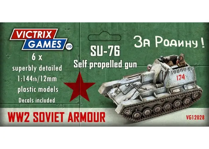12mm Soviet SU76 + Crew