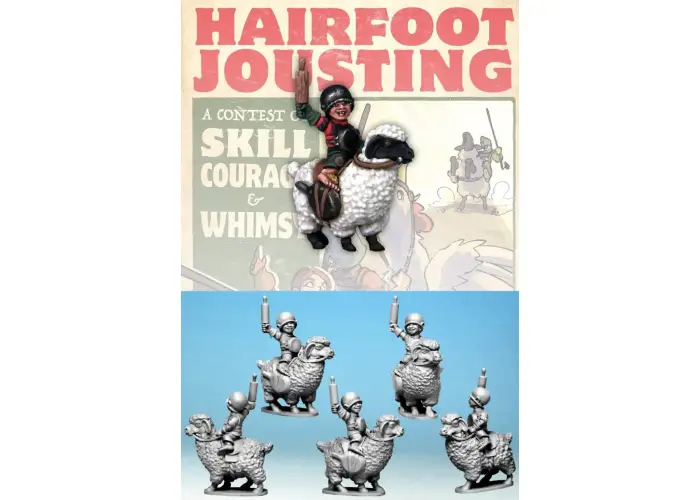 Hairfoot Jouster riding a Sheep.