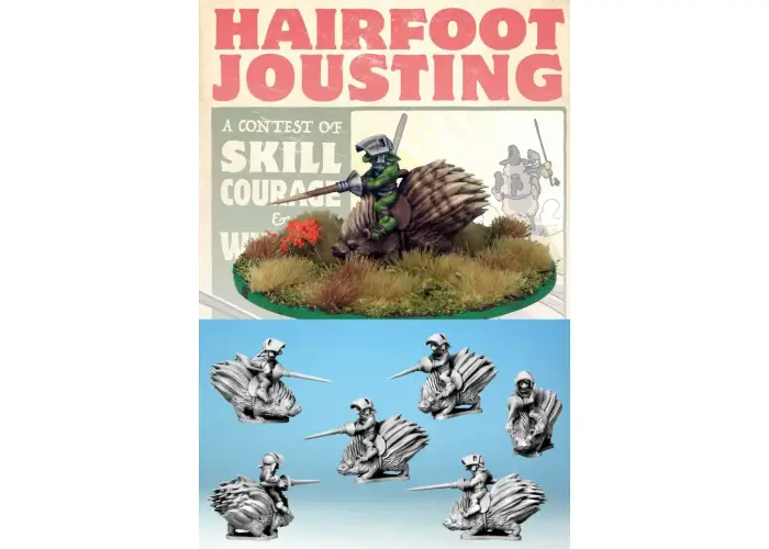 Wartnose Jouster Riding a Porcupine.