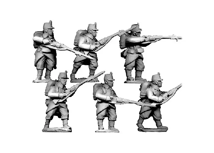 Infantry in Shakos and packs