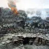 Photo of Russian Grenadiers in Helmets Firing. (CR05)