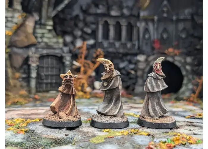 Sun Rot Lunar Celebrants: Metal NPC Miniatures, Set of Three