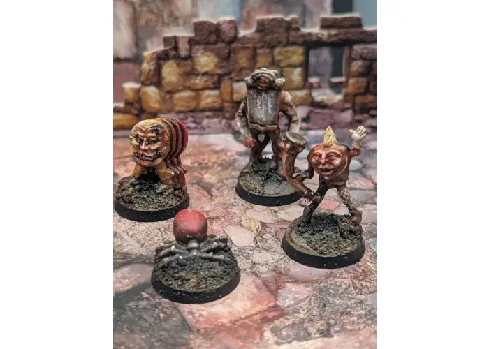 Liminal Horrors: Sun Rot Monster Pack, Set of 4 Metal Minis