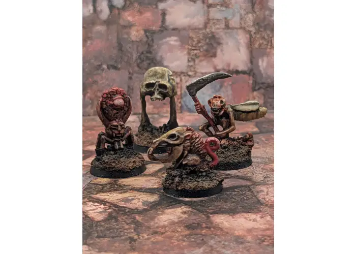 Pest Pack: Sun Rot Monster Pack, Set of Four Metal Miniature