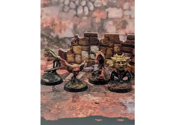 Kill Chain: Sun Rot Monster Pack, Set of 4 Metal Miniatures