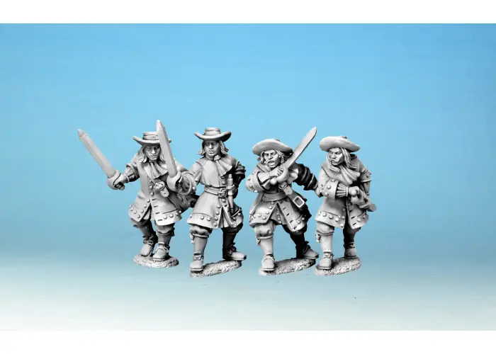 Soldiers fighting with Swords
