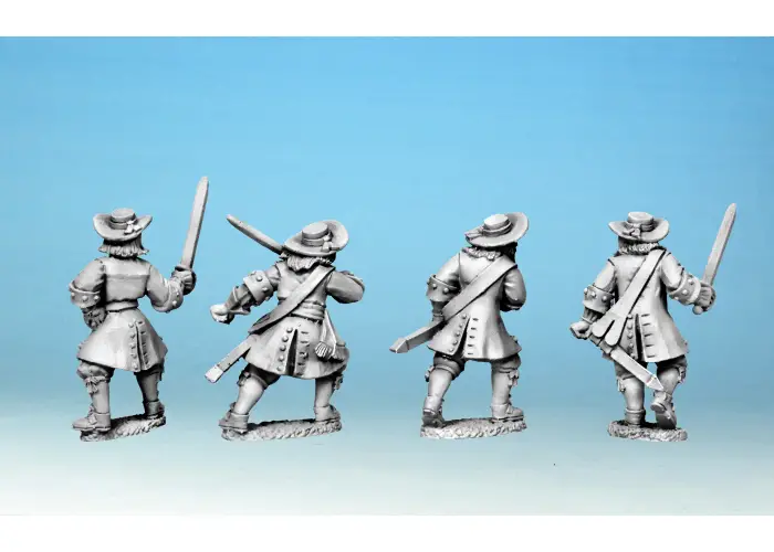 Soldiers fighting with Swords