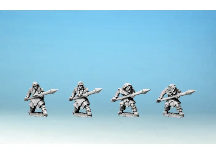 Savage Tribe with Spears (15mm)