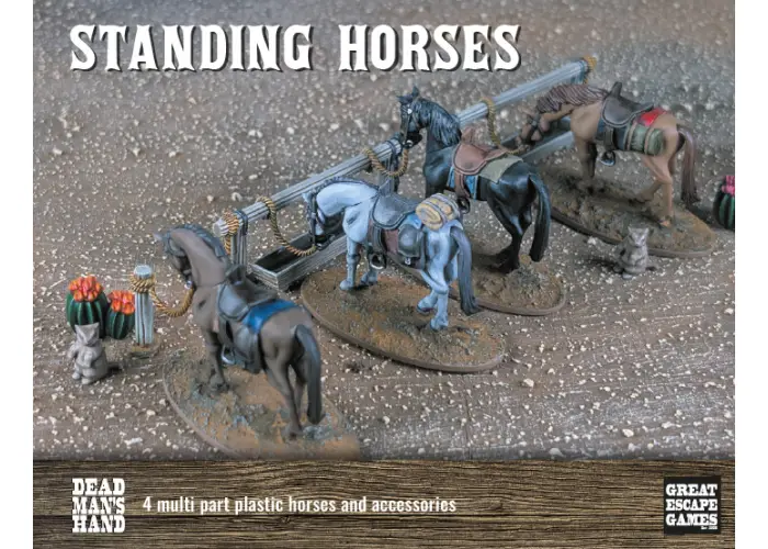 Standing Horses Plastic Set