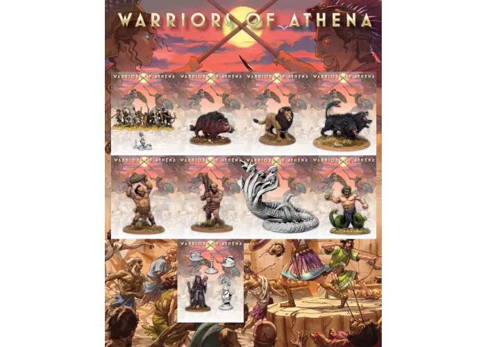 Warriors of Athena Wave 2 Figure Bundle. Nickstarter Special