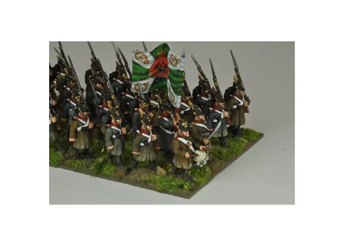 Russian Regiment in Helmets