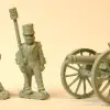 Photo of Royal Artillery 9pdr gun with four crew in shakos (CBA1)