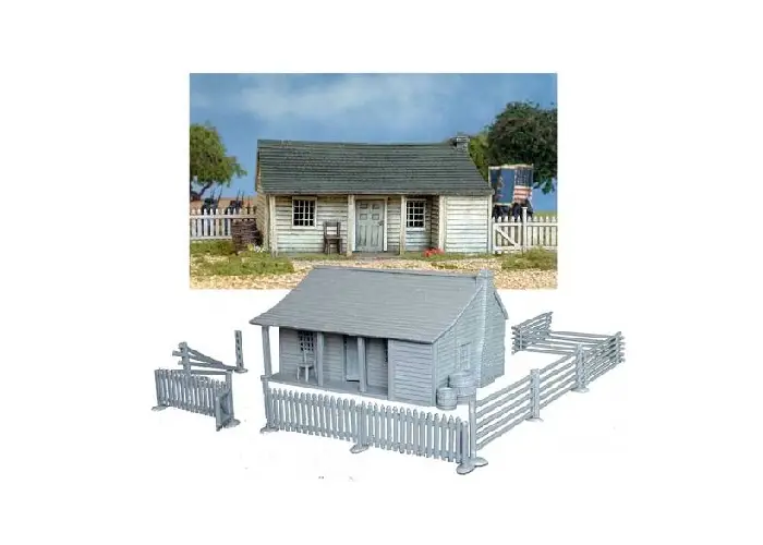North American Cabin or Farmhouse 1750-1900