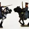 Photo of Mounted Russian Officers in Caps (CR12)