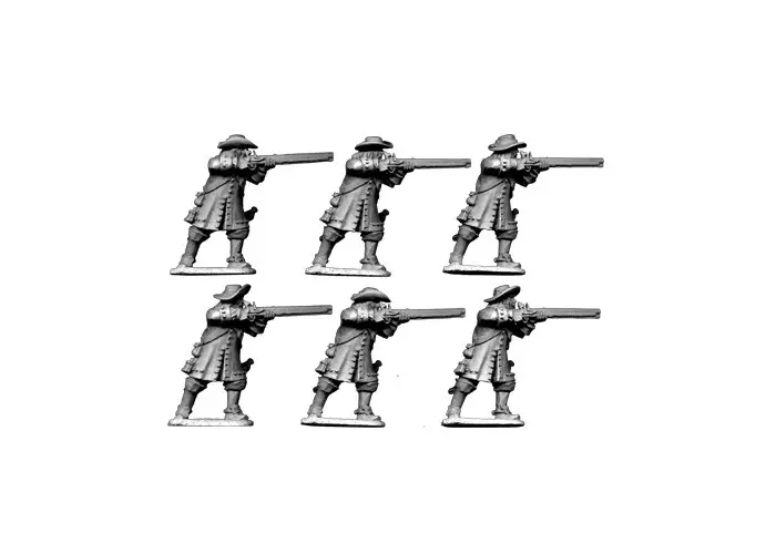 Dismounted Dragoons in Hat Firing