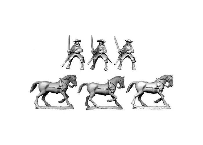 French Cavalry in Buff Coat with Carbine