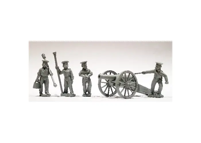 Russian 12pdr gun and four crew