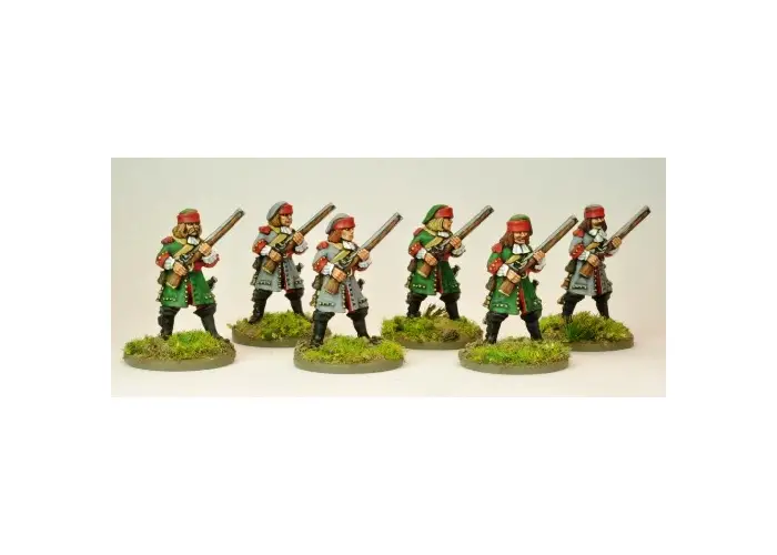 French Dragoons Dismounted at Ready