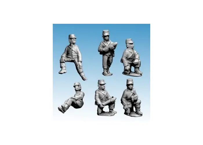French Artillery crew in kepis