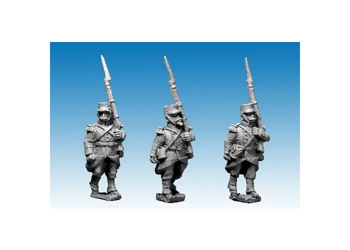 French Line Infantry Flank Company Advancing in Kepi