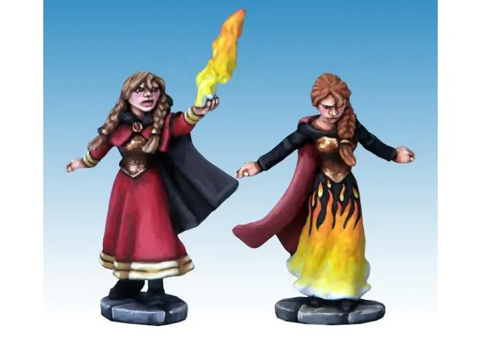 Elementalist Wizard and her Apprentice